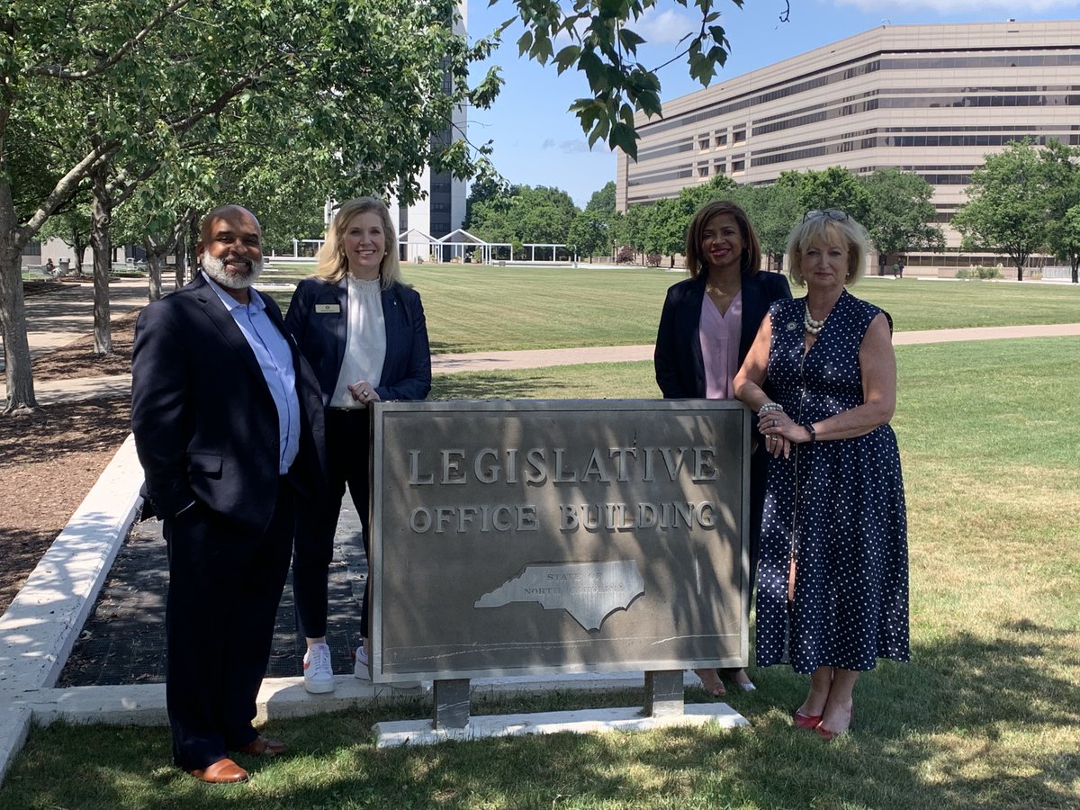 Yesterday, Chair Sneed, Vice Chair Rankin, IRC Chair Nunn, and Board Member Cline visited to Raleigh to connect with members of the North Carolina General Assembly. Learn more about our legislative agenda on our website!