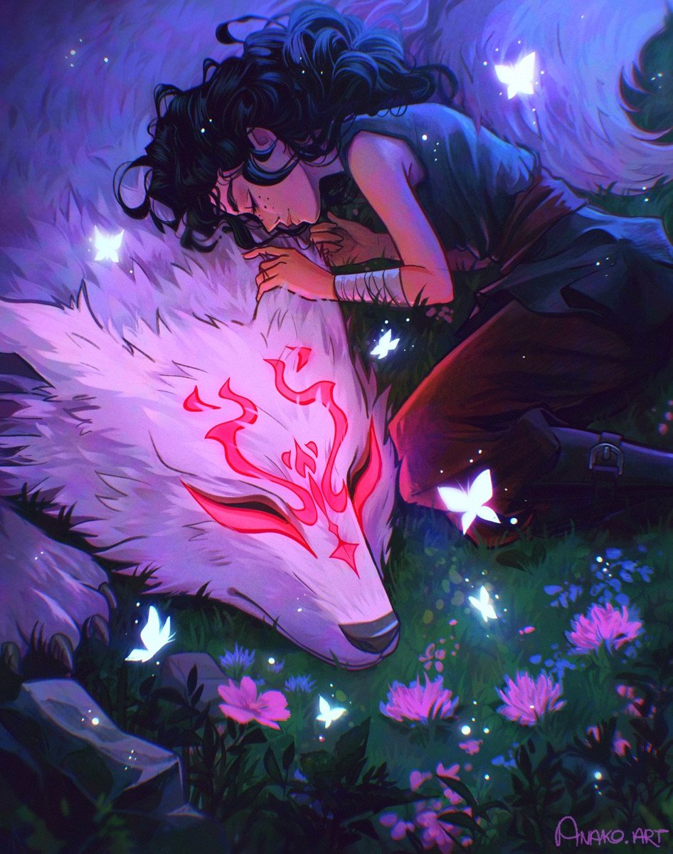 🦋🐺LUNARIS LEGACY🐺🦋

I’ll probably never keep my own promise to simplify my style and stop spending dozens of hours on each illustration...

But here we are - another scene my brain dreamed up, complete with a whole backstory in the background.

#procreateart #fantasyart