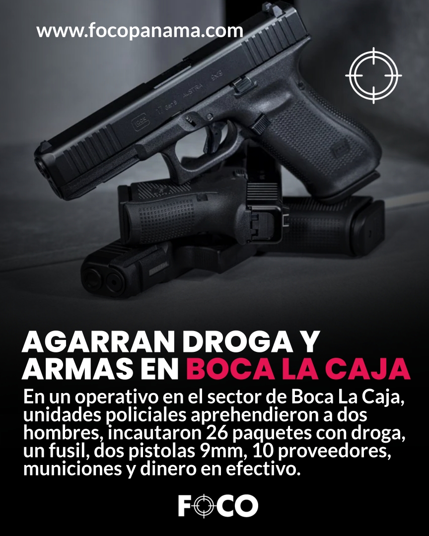 focopanama's tweet photo. Agarran droga y armas en Bocas la Caja https://t.co/4W80NVQzVw