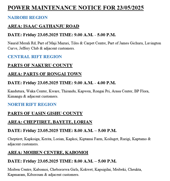 Kenya Power tweet media