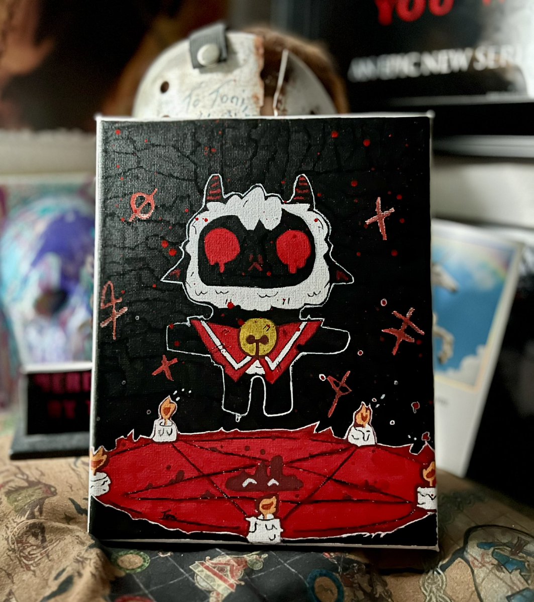 New #CultoftheLamb canvas piece!

I feel like I haven’t done a lot of video game pieces, which is weird since video games are life for me.

I loved this game so much and the idea for this piece has been hanging out on my project board since I played.