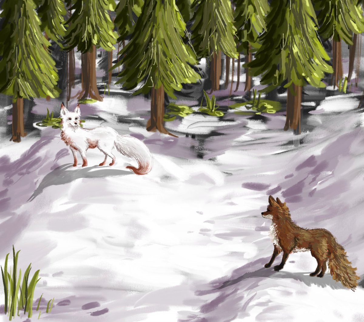 Peightowl's tweet image. #tetropink #firefox 

☁︎、 “nishi, in our next life,,, we’ll be foxes, okay?”   ☁︎、