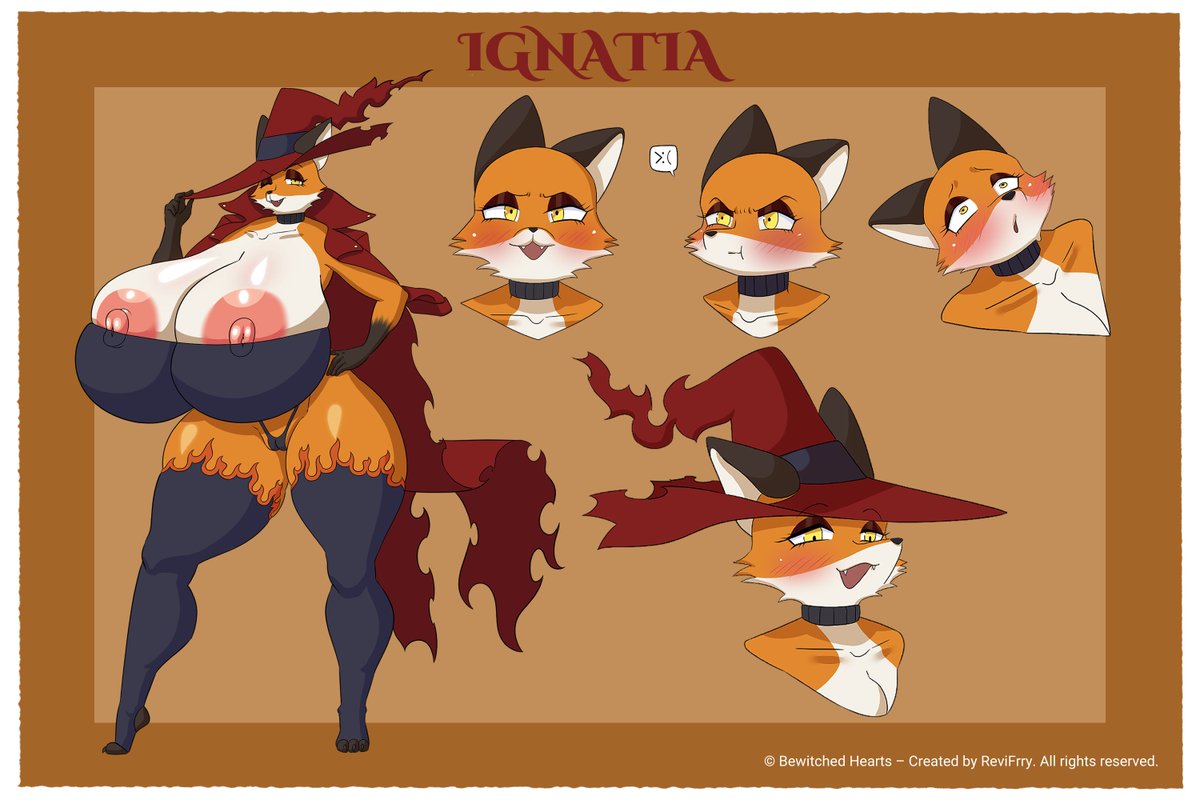TheBWHProject's tweet image. Ignatia.
37 years old, the youngest sister. Playful, flirty, and full of mischief.
A fox who’ll charm you with a smile and surprise you with her wild side. 🦊🔥

Sweet, fun and never boring.
#BewitchedHearts #FurryNSFW #AdultAnimation
