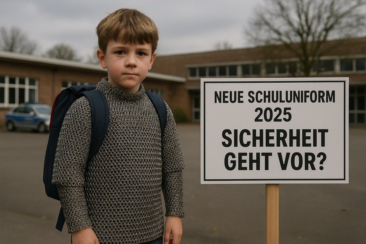 BPunktStechlich's tweet photo. Wegen der Vorfälle in #Berlin #Spandau fordere ich ab sofort das Tragen von Schuluniformen und empfehle ein Kettenhemd. https://t.co/GRcK0htDqN