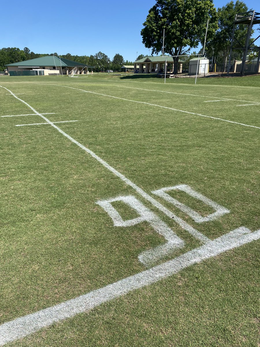 “Hey coach stay after practice and re-stripe the numbers”