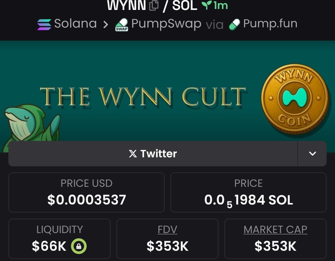 Coinsaavage's tweet photo. 2X returns locked in from WYNN
More winning plays coming—don’t miss them, get on my Telegram.

#WYNN
#SOL
#SOLANA https://t.co/YV4yHgUsUd
