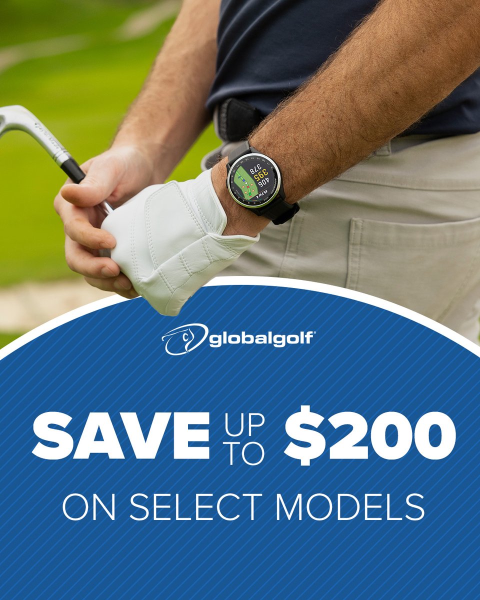 Level up your game with the latest golf tech! 🏌️‍♂️

Save Up To $200 on select golf tech products! 👀

Shop now at GlobalGolf.com! 📲

Shop Now ➡️ globalgolf.com/golf-accessori…

#GlobalGolf #BestDealsInGolf #SpringSavings #Tech #GolfTech