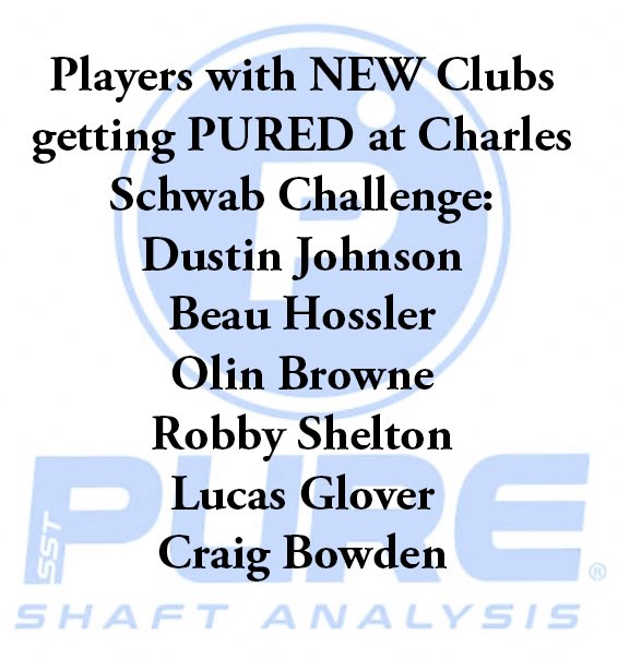 More NEW clubs getting PURED on the tours this week! #sst #sstpure #charlesschwabchallenge #pga #PGATour