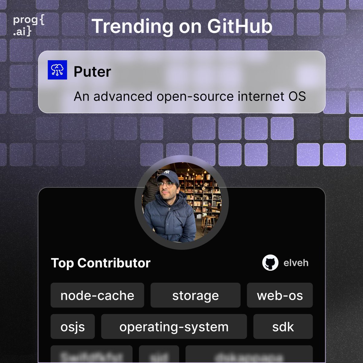 getprogai's tweet image. Trending on GitHub — Puter 👏

An advanced open-source internet operating system — feature-rich, exceptionally fast, and highly extensible.



One of the top contributors: @NariBuildsStuff