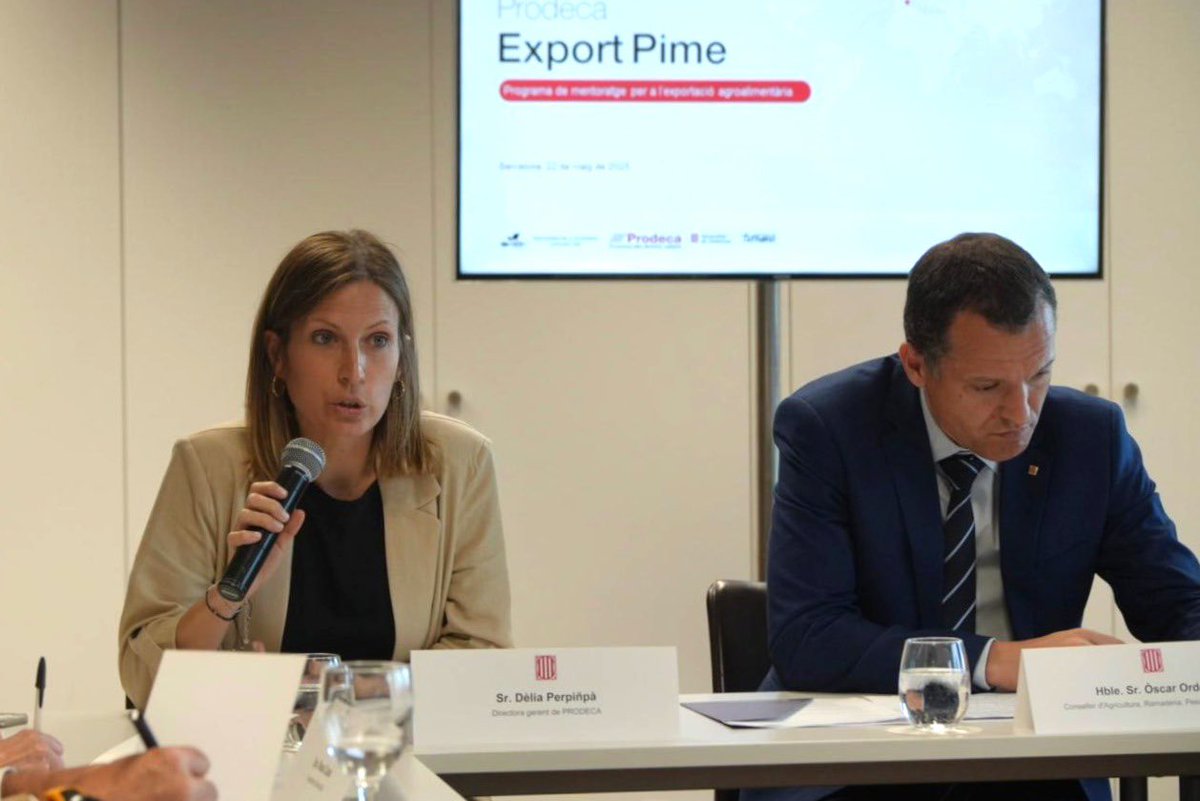 Òscar Ordeig (@oscarordeig) on Twitter photo Avui hem presentat amb <a href="/prodeca/">jose rivas</a> la primera edició del programa #ProdecaExportPime.
El seu objectiu és oferir un acompanyament personalitzat a les empreses agroalimentàries catalanes en el seu procés d’internacionalització i de creixement cap a mercats internacionals. Avui hem presentat amb <a href="/prodeca/">jose rivas</a> la primera edició del programa #ProdecaExportPime.
El seu objectiu és oferir un acompanyament personalitzat a les empreses agroalimentàries catalanes en el seu procés d’internacionalització i de creixement cap a mercats internacionals.