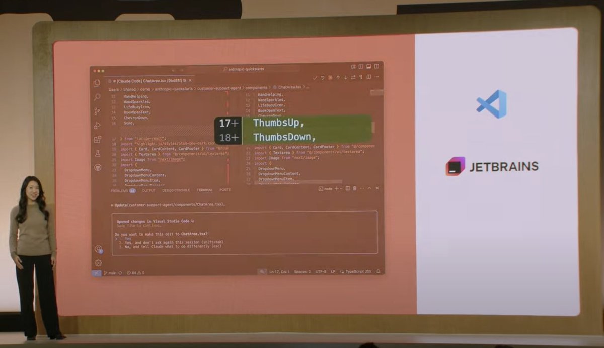 nukonuko's tweet photo. Claude Code が VSCode と JetBrains と統合！ https://t.co/Ulb5Di8q5W
