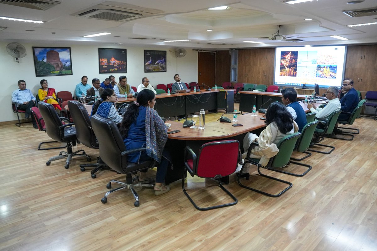 _InvestUP's tweet photo. A distinguished delegation of Indian Foreign Service (IFS) officers visited the Uttar Pradesh Tourism Department in Lucknow today for an insightful engagement, exploring the state’s rich cultural heritage and immense tourism potential.

Shri Prakhar Mishra, Director, and Ms. Eesha Priya, Special Secretary, U.P. Tourism, along with other officials, warmly welcomed the delegation. They interacted with the officers and gathered valuable insights and suggestions to foster collaboration between the U.P. Tourism Department and various embassies. This partnership aims to unlock tourism opportunities and position Uttar Pradesh as a premier global travel destination.

The officials further discussed strategies to enhance the state's appeal among foreign travelers with higher purchasing power. UP Tourism showcased its Mega Tourism Circuits, with special emphasis on the Spiritual Triangle comprising Prayagraj, Varanasi, and Ayodhya, as well as Eco-Tourism and the Buddhist Tourism Circuit.

Key suggestions included developing dedicated travel and tour programs in coordination with embassies to serve global audiences. Officials also emphasized the importance of promoting culturally enriched and luxury tourism experiences to attract high-value international visitors.

#UPTourism #IFSMission #MegaTourismCircuits  #UPTourismPolicy2022 #LuxuryTourism #EcoTourism #GlobalUP #ExperienceUP #IncredibleIndia #TourismDevelopment #ExploreUttarPradesh