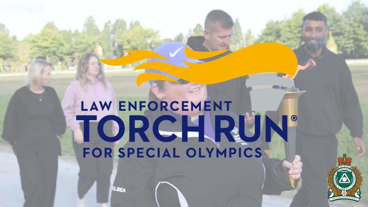 Join us for this year’s Law Enforcement #TorchRun in support of <a href="/SpecialOBC/">Special Olympics BC</a>!
 
 🏃‍♂️ When: Thursday, June 5, 2025 | 10:30 AM – 2:00 PM
 🏃‍♂️ Where: Centennial Beach, Boundary Bay Regional Park
🏃‍♂️Learn more: bit.ly/4jclVQc

#DeltaPolice #LETR  #CommunityFirst