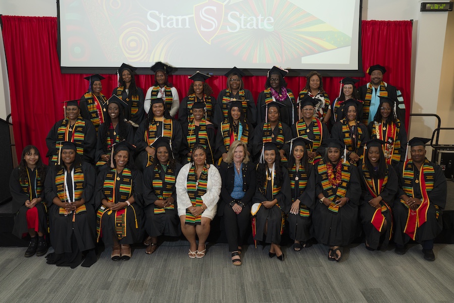 stan_state's tweet image. 🎓 Celebrating Black excellence at #StanState! 🎉 Black Grad was a powerful evening of pride, joy &amp;amp; community — a true reflection of strength, perseverance &amp;amp; achievement. Congratulations, Class of 2025 — your brilliance is just beginning to shine. 🖤❤️💛💚 #BlackGrad #StanGrad