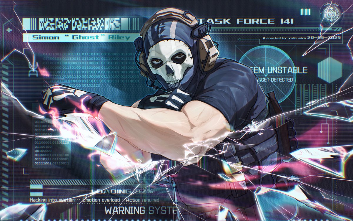 yulia_miro's tweet photo. #illustration 
#Ghost 
#SimonGhostRiley 
#CallofDuty 
#wallpaper
Breaking the dimensional wall!
Bloody hell. I'm desperate for likes now.😭🥺 https://t.co/8safLBYDuO