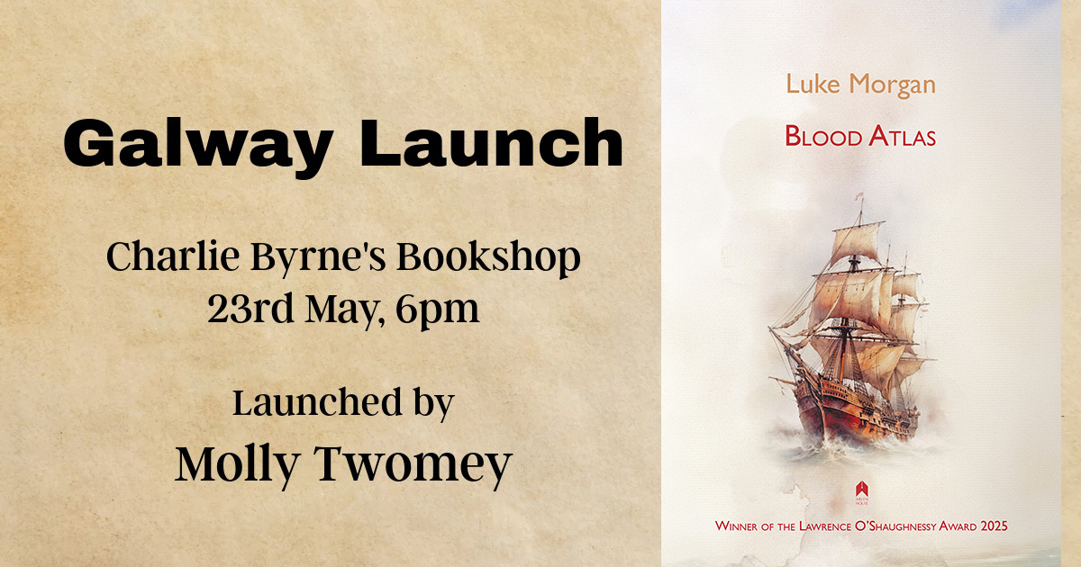Alan Hayes : Arlen House (@arlenhouse) on Twitter photo Arlen House - Celebrating 50 Years
Galway launch of <a href="/LukeMorganPoet/">Luke Morgan</a> *Blood Atlas*
Winner of the 2025 Lawrence O'Shaughnessy Award
Tomorrow, Friday 23 May at 6pm at Charlie Byrne's <a href="/ByrnesBooks/">CharlieByrne'sBooks</a> Galway
ALL WELCOME Arlen House - Celebrating 50 Years
Galway launch of <a href="/LukeMorganPoet/">Luke Morgan</a> *Blood Atlas*
Winner of the 2025 Lawrence O'Shaughnessy Award
Tomorrow, Friday 23 May at 6pm at Charlie Byrne's <a href="/ByrnesBooks/">CharlieByrne'sBooks</a> Galway
ALL WELCOME