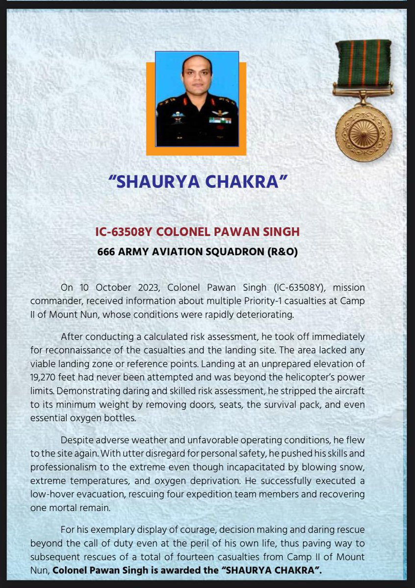 manaman_chhina's tweet image. It takes exceptional courage to do what Colonel Pawan Singh did.