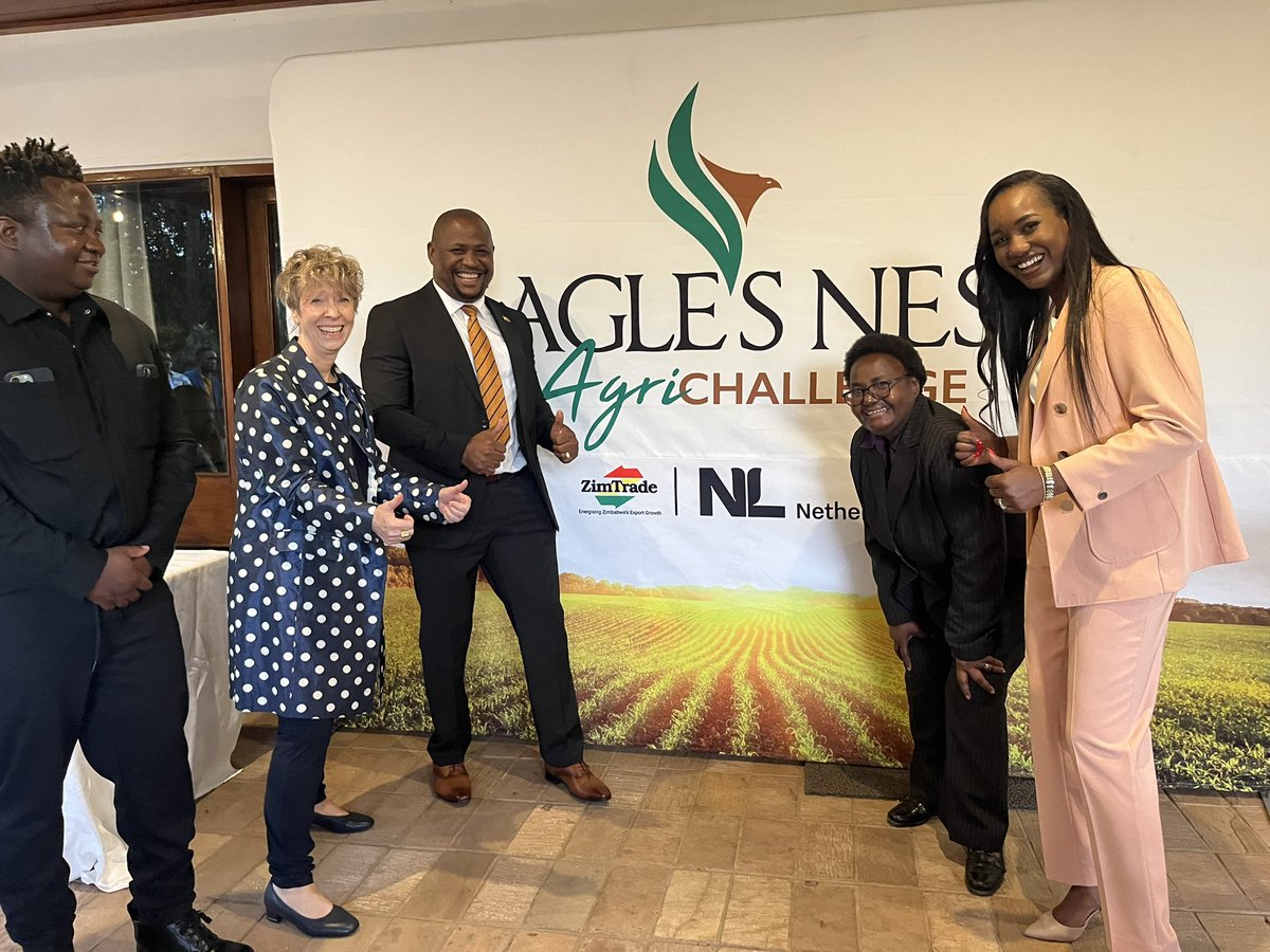 NLinZimbabwe's tweet photo. 🦅Roll cameras... and - Action! 🎬The Eagle's Nest Agri-Challenge is officially launched!🚀

Excited to partner with @ZimTradeAlerts for the next season of Eagle's Nest - a TV show and competitive launch-pad for young male and female Zimbabwean entrepreneurs.🇿🇼📺

This season will focus on the agri- and food sectors. Participants will get customised support to take their businesses to the next level. 💡

Good luck to all - we can't wait to see your pitches.📊