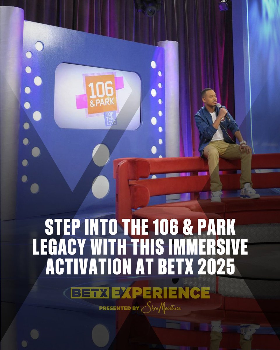 BETLive's tweet photo. 🧵BETX THREAD ALERT ‼️
The livest countdown show ever is back and this time, it’s at BET Experience. 🎬 #106andPark #BETX https://t.co/wsNXrFSXDo