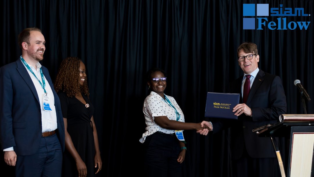 The SIAM Fellows Program is currently accepting nominations for the Class of 2026! This program recognizes SIAM members who have made outstanding contributions to fields served by our community.

Submit your nomination by October 15, 2025: siam.org/programs-initi…