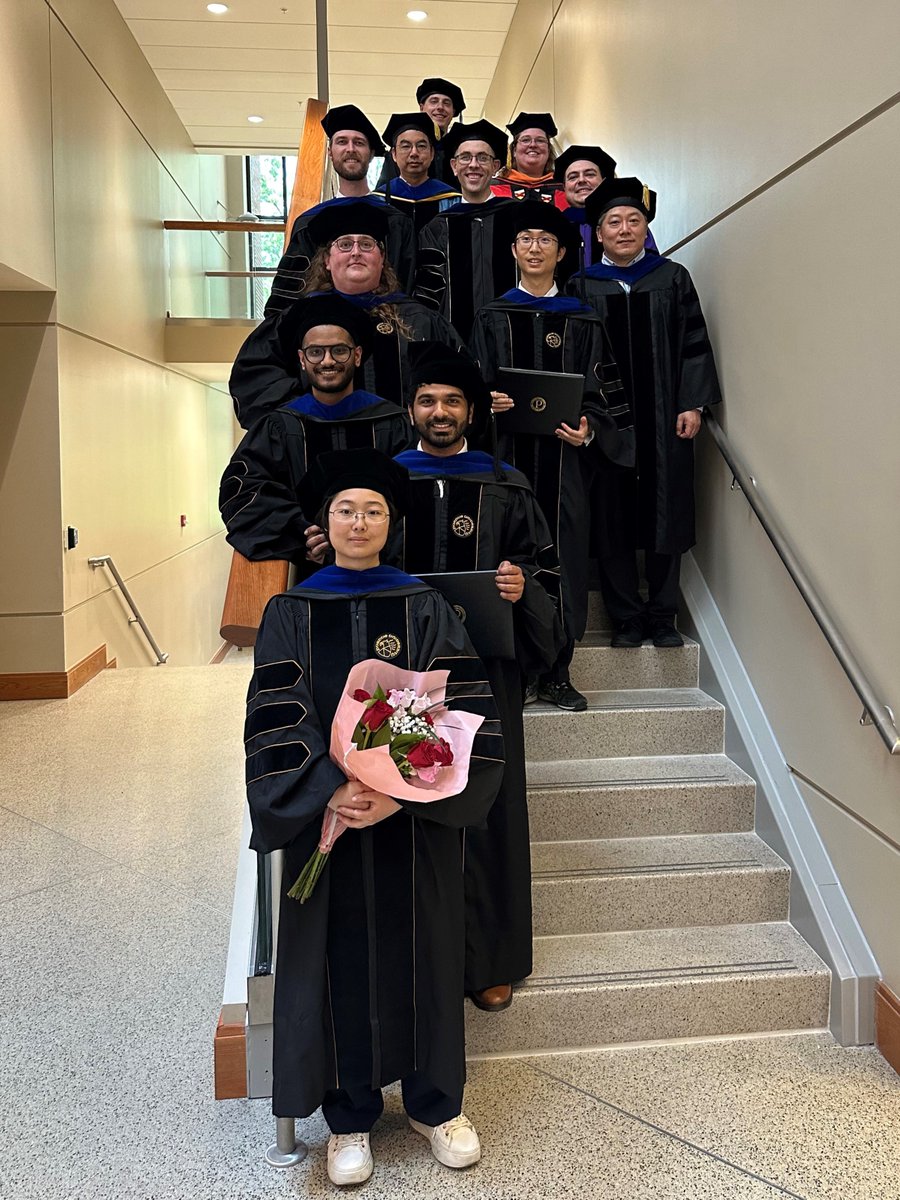 Purdue Mechanical Engineering (@purdueme) on Twitter photo The six PhD graduates from <a href="/PurdueME/">Purdue Mechanical Engineering</a>'s Cooling Technologies Research Center (CTRC) celebrated by forming a Purdue "P"! The CTRC researches heat removal in compact spaces like semiconductors: engineering.purdue.edu/CTRC/research/… The six PhD graduates from <a href="/PurdueME/">Purdue Mechanical Engineering</a>'s Cooling Technologies Research Center (CTRC) celebrated by forming a Purdue "P"! The CTRC researches heat removal in compact spaces like semiconductors: engineering.purdue.edu/CTRC/research/…