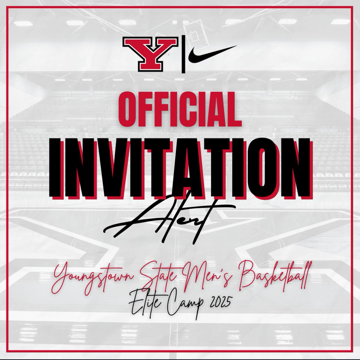 Thank you for the invitation! <a href="/YSUMensHoops/">YSU Men's Basketball</a>