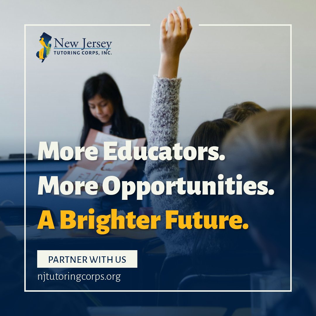 NJTC’s Tutor Apprenticeship is the first of its kind, creating a new pathway into education for working adults with a high school diploma.

This will lead to more educators &amp; opportunities to step into the classroom.

It’s a win for our schools, our communities, &amp; the future!