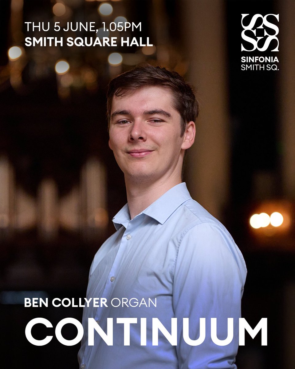 Clarinet, violin, two voices, and an organ.

Organ Fellow Ben Collyer brings them together in Continuum – a lunchtime concert where centuries of music speak in the present tense.

🎶 Thu 5 Jun, 1.05pm | £6
🔗 bit.ly/bencontinuum
