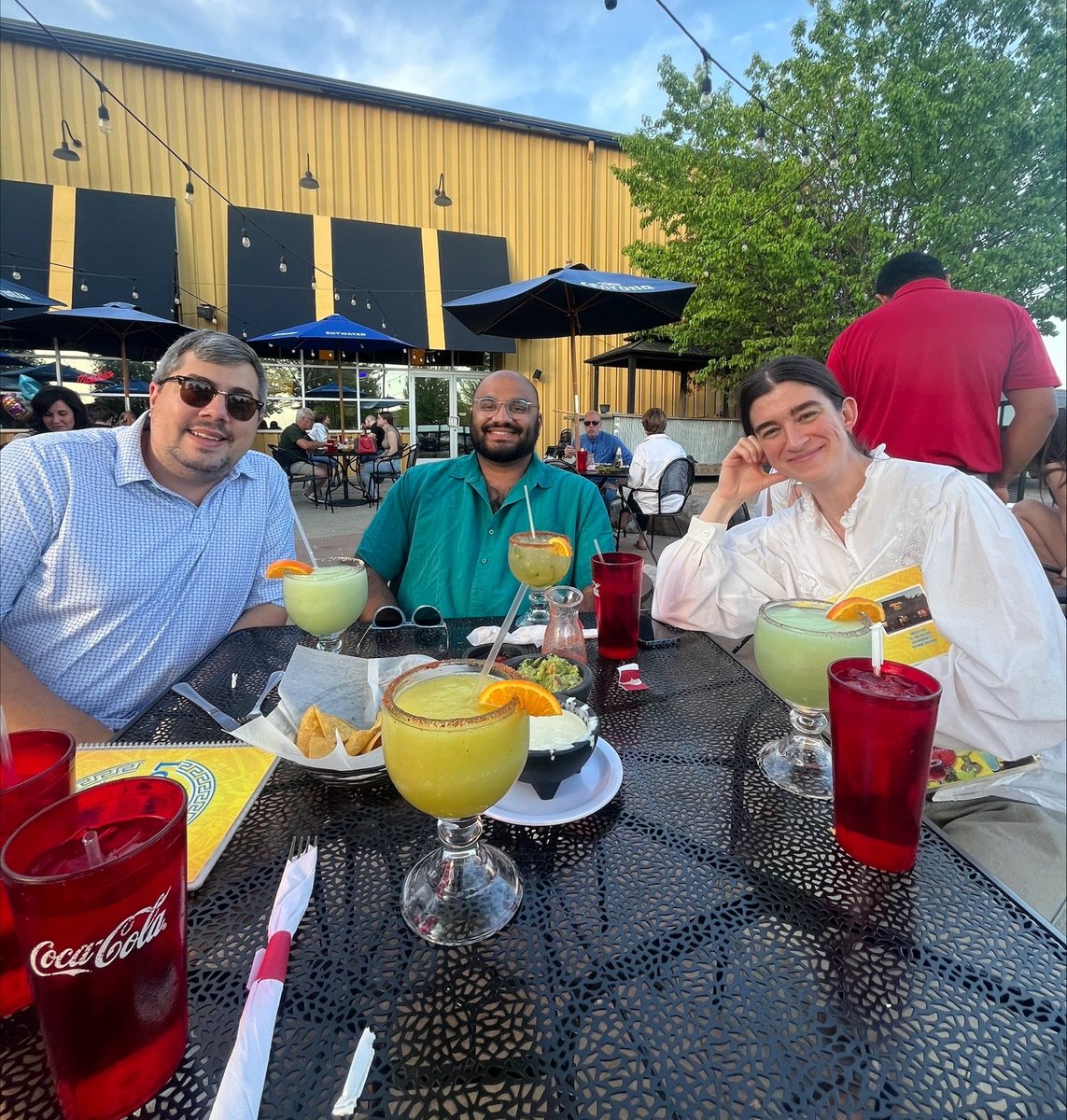#RochesterLifeMN Dr. Rishi Sharma (PGY1) and Dr. Rikki Cunningham (PGY1) taking advantage of the beautiful weather on a beautiful local patio (with some delicious queso and salsa) #MayoNeuroResidency