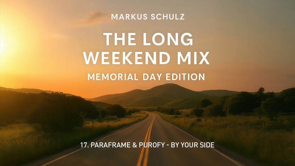 MarkusSchulz's tweet photo. 17. @paraframemusic  &amp; @purofymusic - By Your Side

@gdjb #gdjb #radioshow #djmix
The Long Weekend Mix (Memorial Day Edition)
https://t.co/S2TsSlsCTj https://t.co/Lu9m4tmC5E