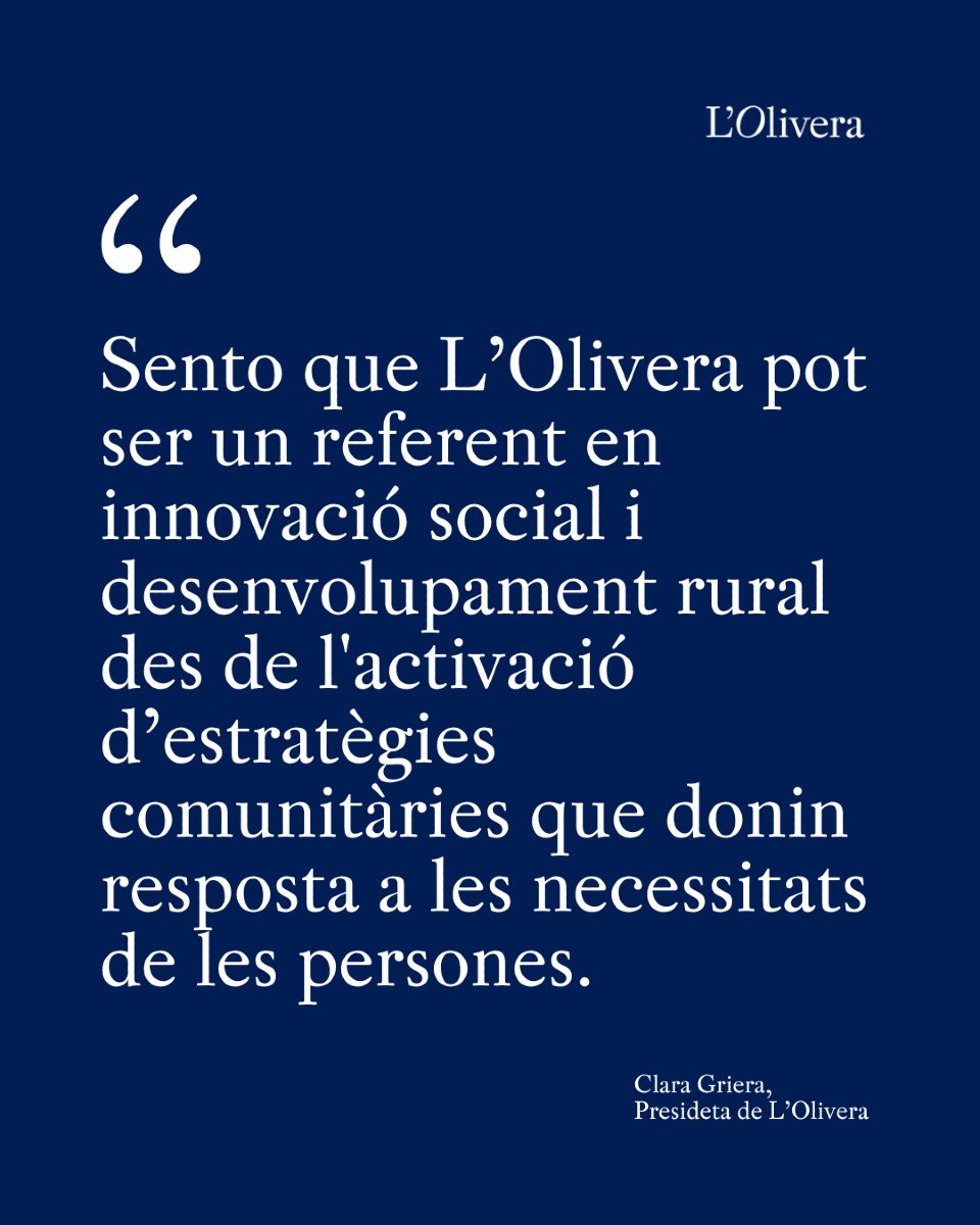 L'Olivera (@olivera_coop) on Twitter photo 🗣️El passat 25 d'abril, es va celebrar l'assemblea ordinària de persones sòcies de L'Olivera, un espai de renovació de càrrecs institucionals i tancament de l'activitat del 2024.
Llegeix la notícia completa: olivera.org 🗣️El passat 25 d'abril, es va celebrar l'assemblea ordinària de persones sòcies de L'Olivera, un espai de renovació de càrrecs institucionals i tancament de l'activitat del 2024.
Llegeix la notícia completa: olivera.org