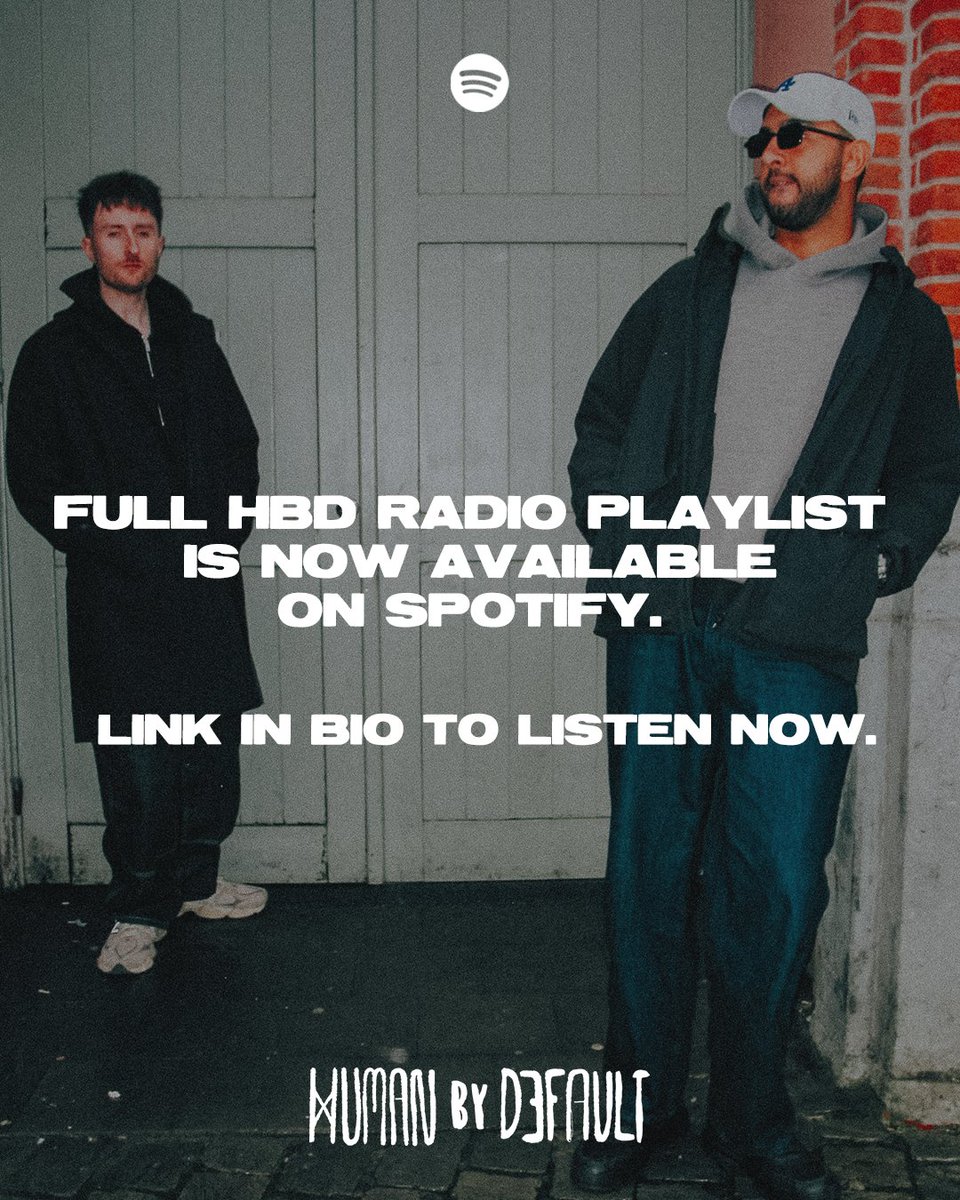 humanXdefault's tweet photo. UVITA, OSFUR, The Scripture have taken over our Human By Default Radio playlist on Spotify!

Tune in for exclusive picks and the tracks that have shaped their sound.

🔗 Link in bio to listen now! https://t.co/rWDX6qMsgX