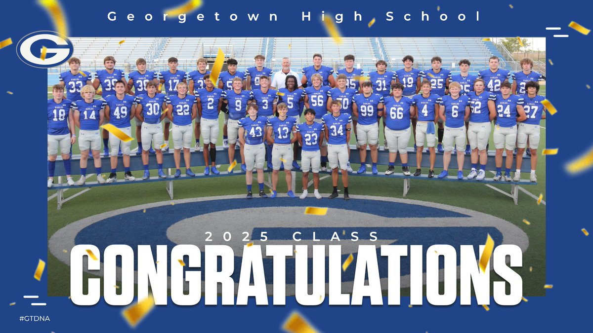 Georgetown Football (@gteaglefootball) on Twitter photo 🎓🏈 Huge congratulations to our Georgetown Eagles football seniors on their graduation! Your hard work, leadership, and dedication have made a lasting impact. Once an Eagle, always an Eagle! #EFND #ClassOf2025 #GTDNA 🦅 <a href="/CoachGriffGHS/">Chuck Griffin</a> <a href="/Mr_B_Johnson/">Brian Johnson</a> 🎓🏈 Huge congratulations to our Georgetown Eagles football seniors on their graduation! Your hard work, leadership, and dedication have made a lasting impact. Once an Eagle, always an Eagle! #EFND #ClassOf2025 #GTDNA 🦅 <a href="/CoachGriffGHS/">Chuck Griffin</a> <a href="/Mr_B_Johnson/">Brian Johnson</a>