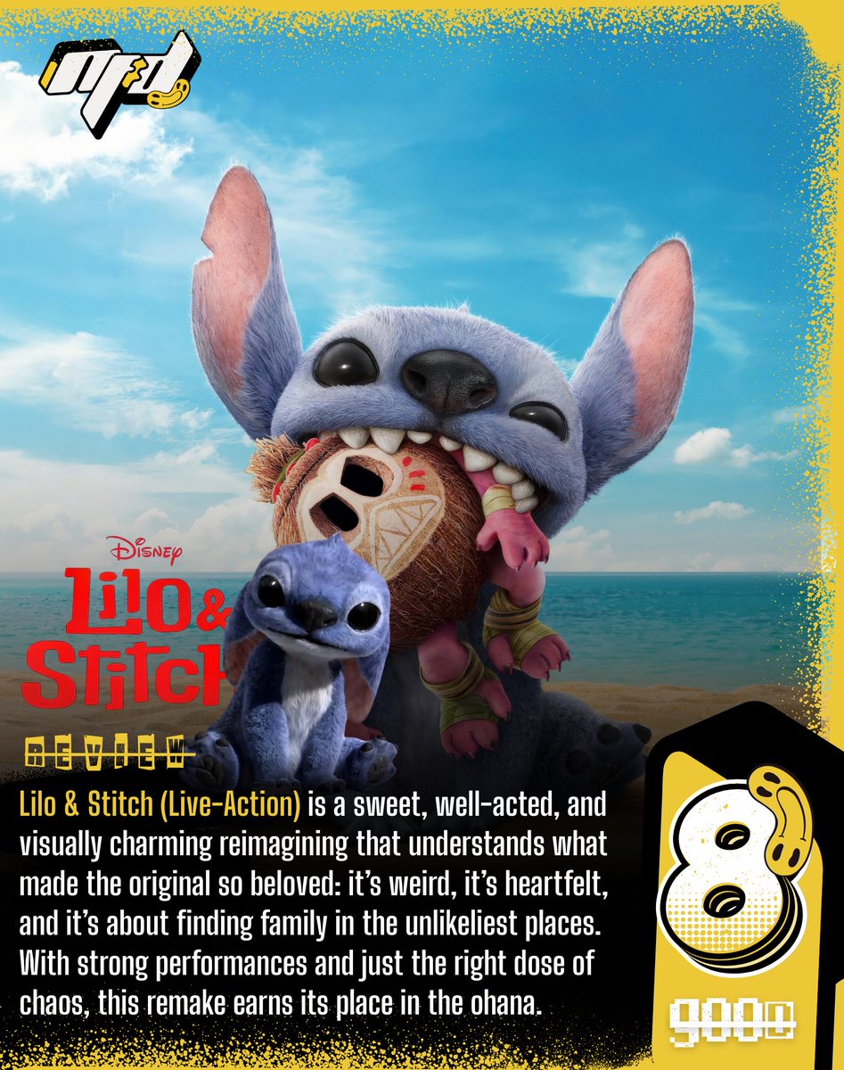 Teddicated's tweet photo. Disney has done it again! The live-action Lilo & Stitch is a delightful surprise that honors the original while carving its own emotional path. Don't miss my full review here: https://t.co/R63pwEDIiX #liloandstitch #liveactiondisney #ohanameansfamily #moviereview #nofalldamage https://t.co/MAF8xXGrx7