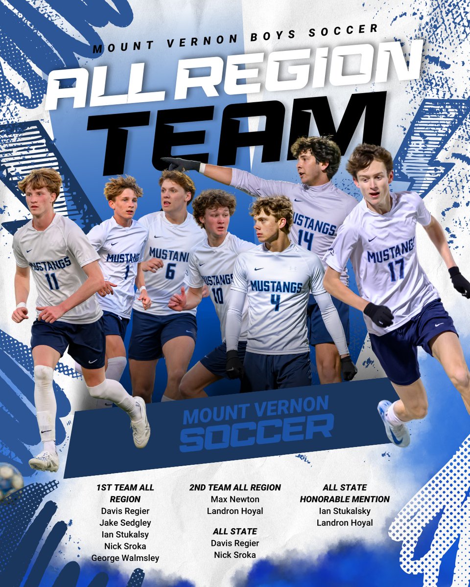 Mount Vernon Athletics (@mv_athletics) on Twitter photo Congratulations to our Varsity Boys #MVsoccer 2025 All-Region and All-State selections!
Go Mustangs!
#MVathletics #ImAMustang #LetsDoThis <a href="/TheMVSchool/">The Mount Vernon School</a> Congratulations to our Varsity Boys #MVsoccer 2025 All-Region and All-State selections!
Go Mustangs!
#MVathletics #ImAMustang #LetsDoThis <a href="/TheMVSchool/">The Mount Vernon School</a>
