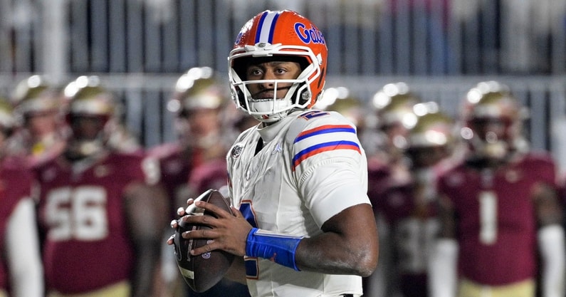 GatorsOnline's tweet image. The latest on Gators QB DJ Lagway: "His full velocity is back"
STORY: on3.com/teams/florida-…