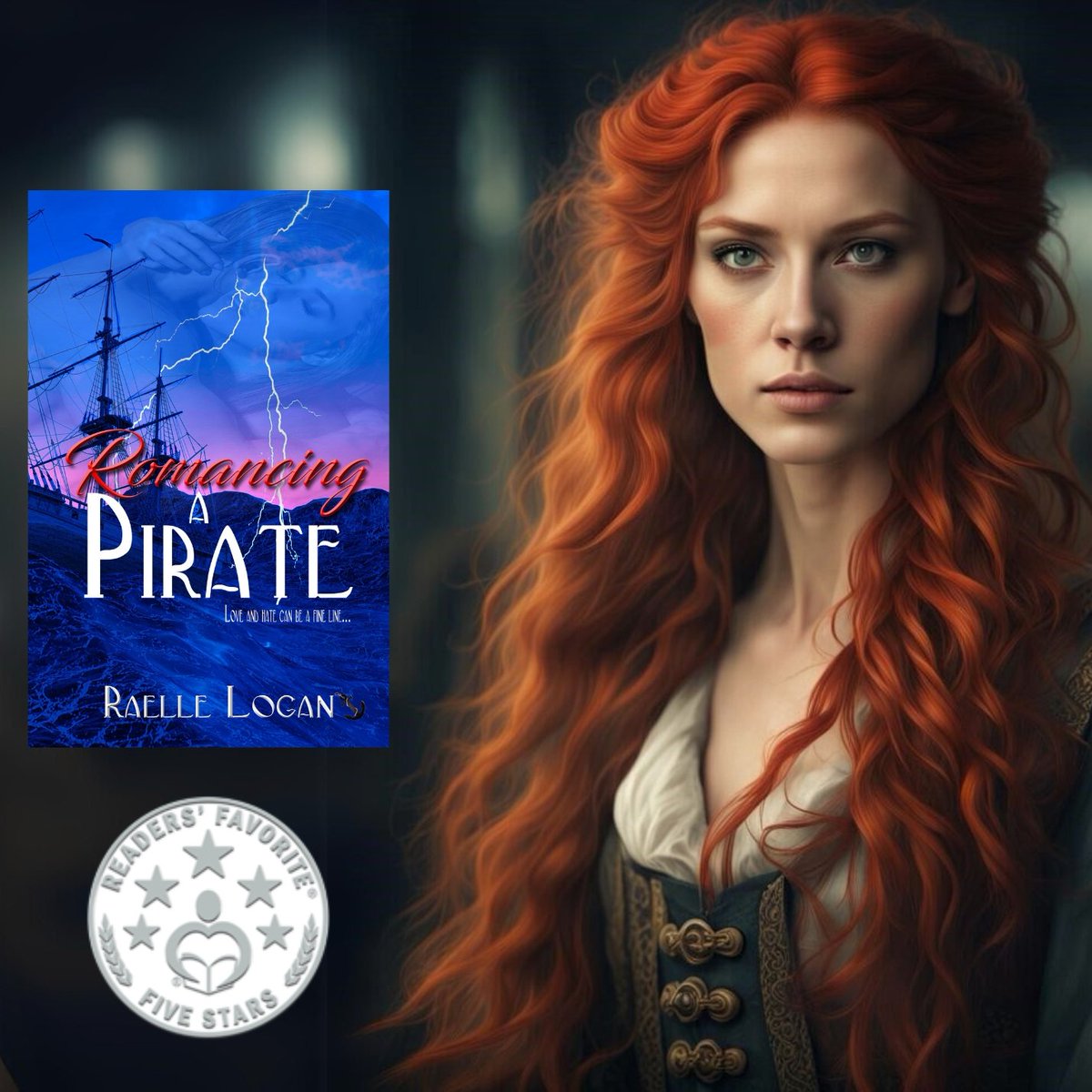 "Cinematic descriptions that leap off the page. A captivating blend of romance and adventure that will keep readers on the edge of their seats." Review by READERS' FAVORITE BOOK AWARDS.
⭐️⭐️⭐️⭐️⭐️
ROMANCING A PIRATE #PirateBooks #romance #HistoricalRomance #RomanceReaders