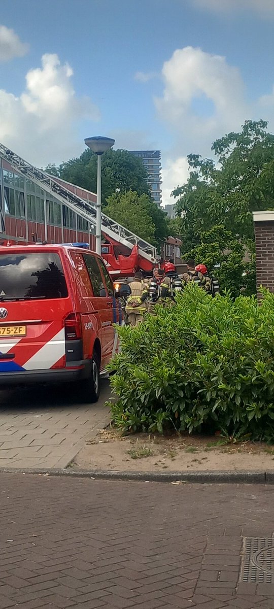 Grote brand in studio wooncomplex Amsterdam