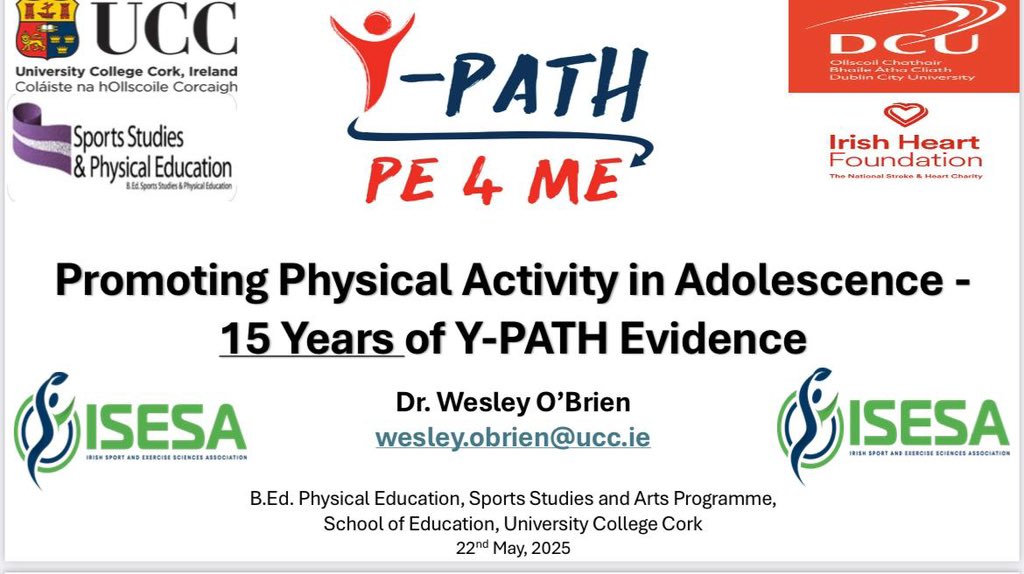 Dr. Wesley O'Brien (@wesleyob1) on Twitter photo A real pleasure to present at day 1 of this yearโs <a href="/IrishSESA/">Irish Sport and Exercise Sciences Association</a> conference. A huge testament to everyone involved in shaping this recently developed organisation. Sport and Exercise Science is in very capable hands on our island ๐ A real pleasure to present at day 1 of this yearโs <a href="/IrishSESA/">Irish Sport and Exercise Sciences Association</a> conference. A huge testament to everyone involved in shaping this recently developed organisation. Sport and Exercise Science is in very capable hands on our island ๐