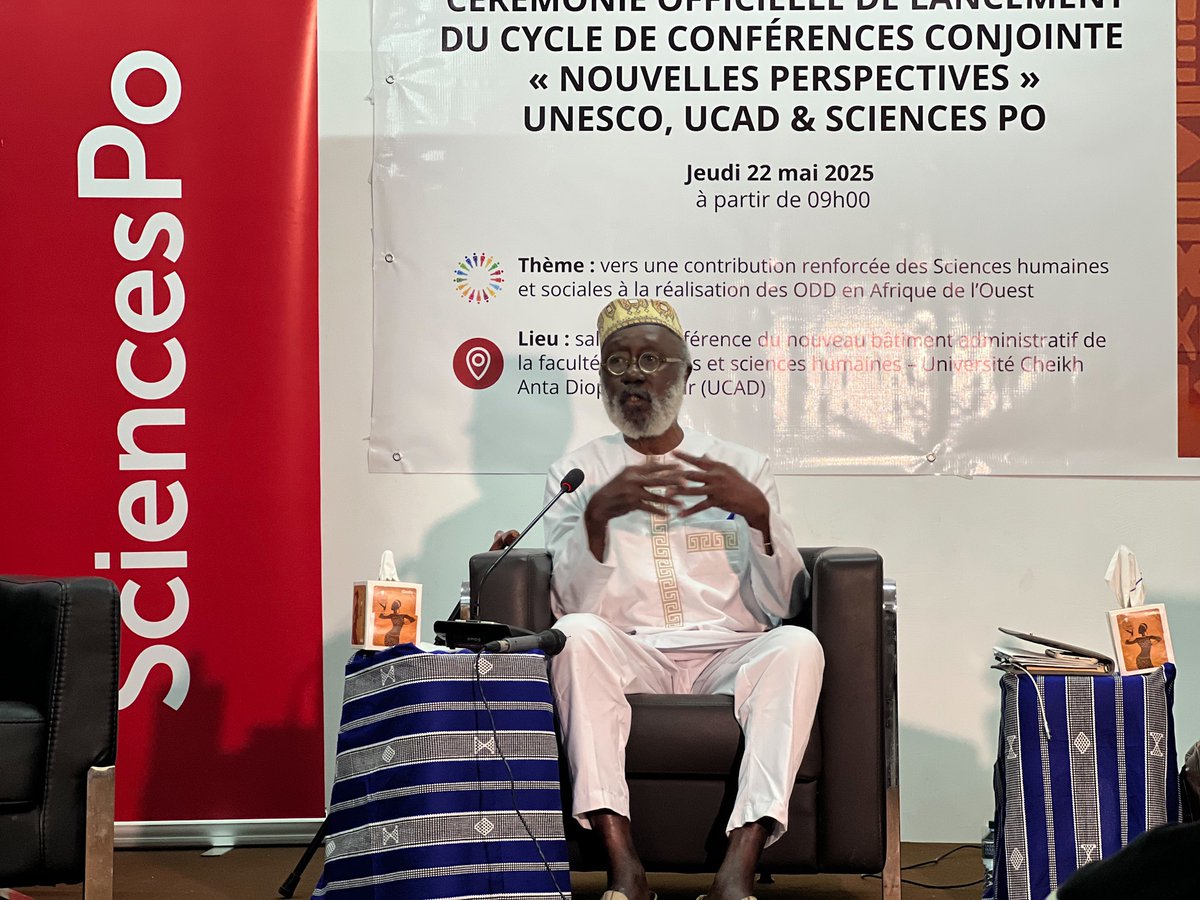 UNESCO Dakar 🏛️ #Education #Sciences #Culture (@unesco_dakar) on Twitter photo En partenariat avec l’<a href="/UCAD_Senegal/">Université Cheikh Anta Diop de Dakar</a>,@SciencesPo Afrique,<a href="/AUF_AfriqueO/">AUF - Afrique de l'Ouest</a>,<a href="/UNESCO_Dakar/">UNESCO Dakar 🏛️ #Education #Sciences #Culture</a> a lancé à #Dakar le cycle de conférences « Nouvelles Perspectives », une initiative majeure visant à mobiliser les sciences humaines et sociales pour accélérer la réalisation des #ODD en Afrique. En partenariat avec l’<a href="/UCAD_Senegal/">Université Cheikh Anta Diop de Dakar</a>,@SciencesPo Afrique,<a href="/AUF_AfriqueO/">AUF - Afrique de l'Ouest</a>,<a href="/UNESCO_Dakar/">UNESCO Dakar 🏛️ #Education #Sciences #Culture</a> a lancé à #Dakar le cycle de conférences « Nouvelles Perspectives », une initiative majeure visant à mobiliser les sciences humaines et sociales pour accélérer la réalisation des #ODD en Afrique.
