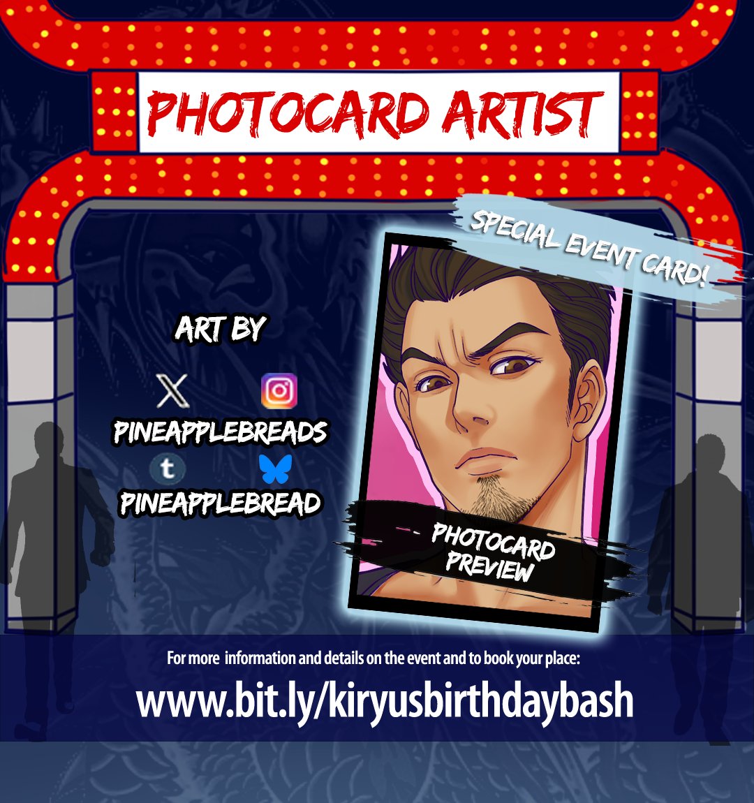 𝕮𝖔𝖑𝖔𝖓𝖊𝖑 𝕽𝖔𝖌𝖊𝖗𝖘 (@colonelrohjaz) on Twitter photo Our final super special photocard artist is the awesome <a href="/pineapplebreads/">jay ✦⁺ pineapplebread.bsky.social</a> !!!🐉 We're VERY excited to reveal this special event card at the event! 👀 Our final super special photocard artist is the awesome <a href="/pineapplebreads/">jay ✦⁺ pineapplebread.bsky.social</a> !!!🐉 We're VERY excited to reveal this special event card at the event! 👀