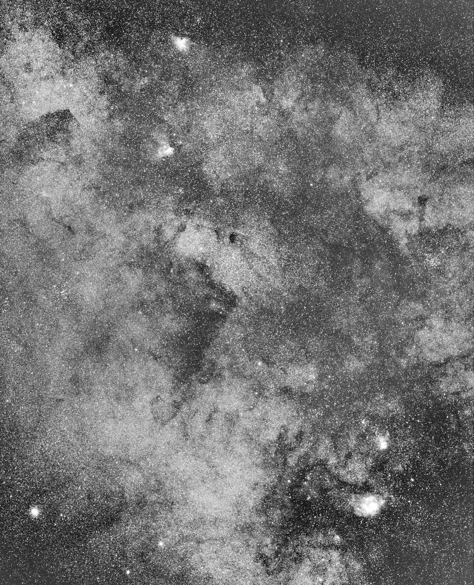 Milky Way season back again! Here’s a mono image of M24 region including many other Messiers caught with Samyang 135mm lens