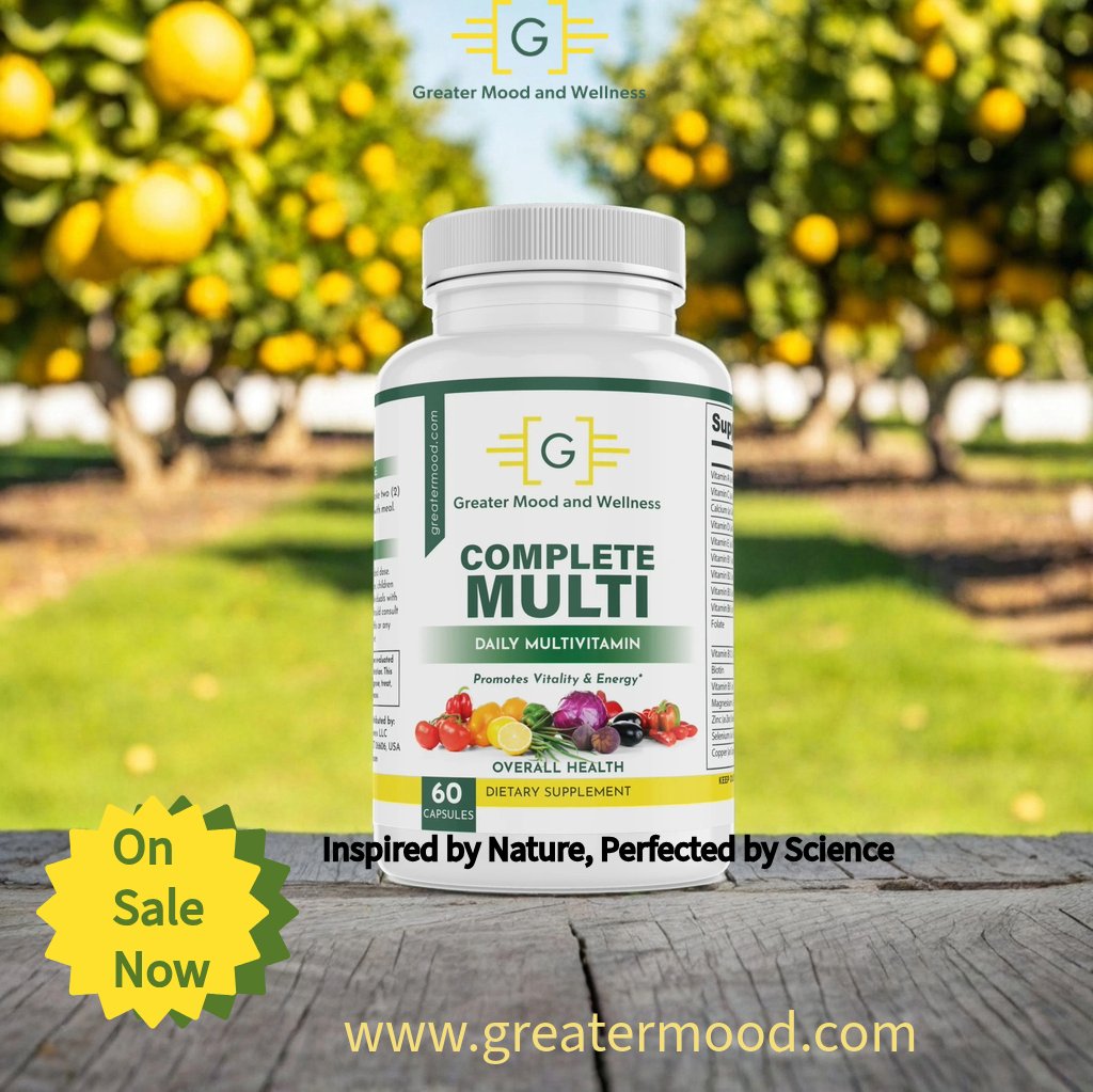 GreaterMood's tweet photo. Greater Mood Complete Multivitamin offers a simple solution for daily wellness. One a day vitamins to uplift your mood and nourish your body. Get yours!
Shop Now: https://t.co/X0IpkLZvnF
#GreaterMood #CompleteMultivitamin #OneADayVitamins #DailyWellness #HealthyLiving #BoostYourMood #VitaminsForLife #NutritionalSupport #WellnessJourney #FeelYourBest #MultivitaminMagic #HealthGoals #DailyNutrients #VitaminsMatter #MindfulHealth #WellnessWarrior #NourishYourBody #VitalityBoost #BalancedNutrition #LiveVibrantly