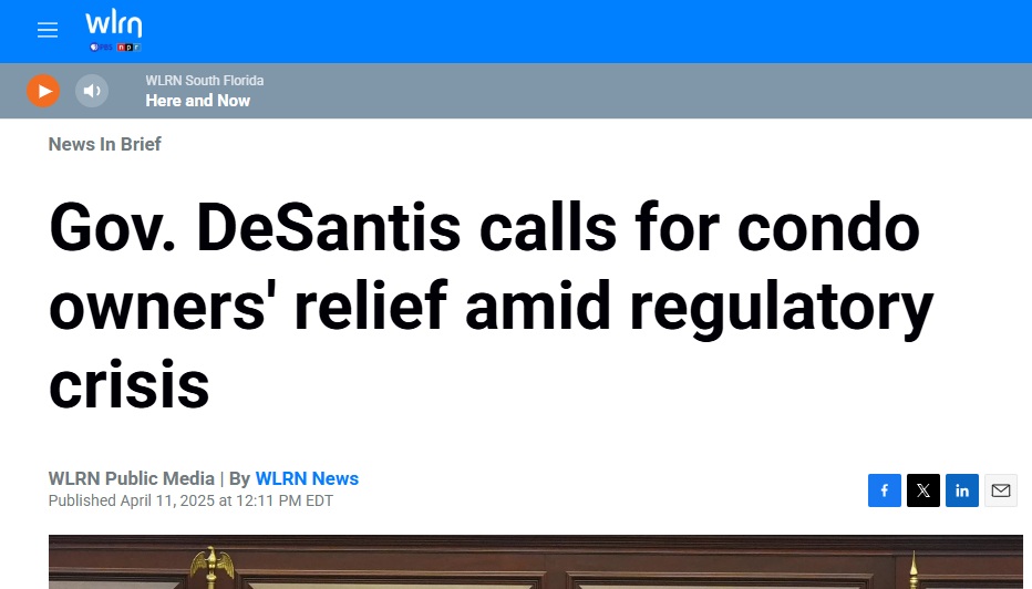 Bryan Griffin (@bryandgriffin) on Twitter photo .<a href="/dagenmcdowell/">Dagen McDowell</a> is completely wrong on the facts: <a href="/GovRonDeSantis/">Ron DeSantis</a> did not "pass a law" on condos—in fact in January he specifically called for a special session to ADDRESS the condo law she is talking about AND provide immediate relief to owners. (The House denied to take this up .<a href="/dagenmcdowell/">Dagen McDowell</a> is completely wrong on the facts: <a href="/GovRonDeSantis/">Ron DeSantis</a> did not "pass a law" on condos—in fact in January he specifically called for a special session to ADDRESS the condo law she is talking about AND provide immediate relief to owners. (The House denied to take this up