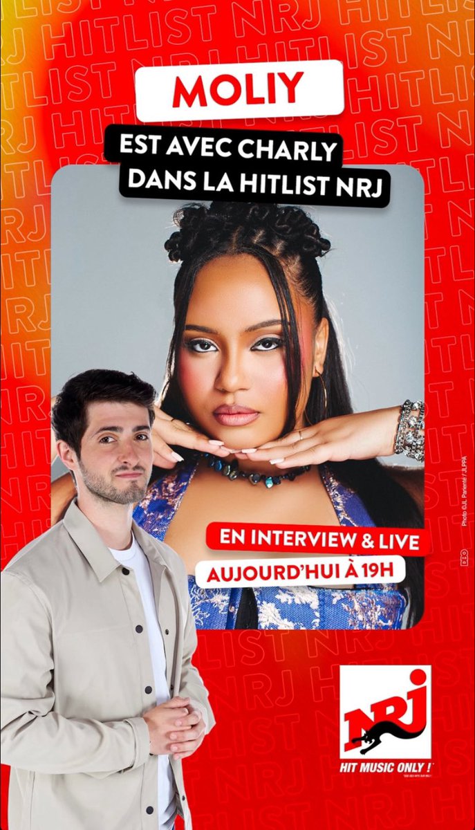 theeviralpicks's tweet photo. JUST IN🚨

Moliy(@moliymusic ) will be on NRJ radio today at 7PM.🔥 https://t.co/W9oOoGqHlV