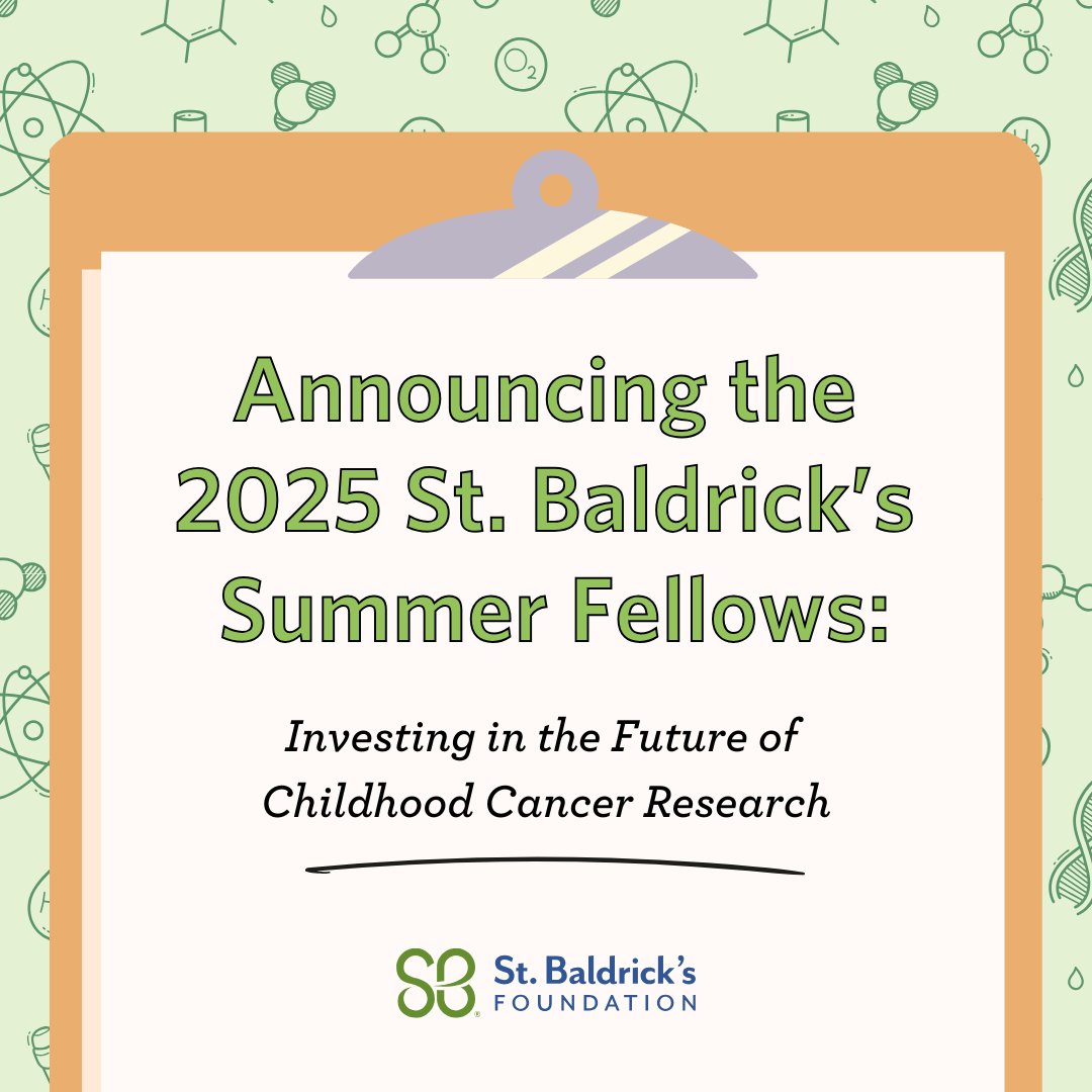 StBaldricks's tweet photo. They’re young, driven, and ready to take on childhood cancer. 🧪✨ Meet the 2025 St. Baldrick’s Summer Fellows and see how your support is fueling the future of research: https://t.co/ehufhLE2IJ https://t.co/75Lx6p25lv