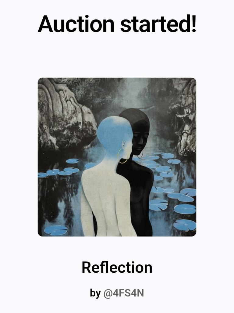 AND YES, I GOT THIS EMAIL

Auction started by my dear friend <a href="/MarcoMagnanoSan/">Marco Magnano SanLio</a>. Thanks so much for choosing "Reflection" and your support 🫂😍💙💙

🔹️Current bid: 0.177 $ETH

🔗🔻