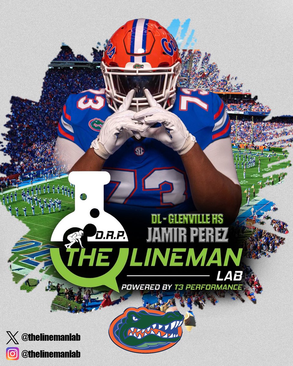 thelinemanlab's tweet image. Lineman Lab🧪#CommitmentAlert 🚨
◾️ Class of 2026 Jamir Prez @DabigRootJJ
◾️ D-Lineman from @TarblooderFB
◾️ Committed to @gatorsfb
Congratulations Jamir! We are looking forward to seeing you dominate at the next level! #LabMade🧪