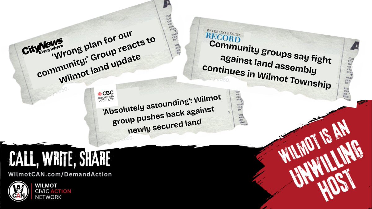 We are not willing hosts. And we're not going to stop asking for:
✅Responses to Freedom of Information requests
✅Public meetings
✅Alternative sites

#FightForFarmland
#WilmotLandGrab
#StandYourGround