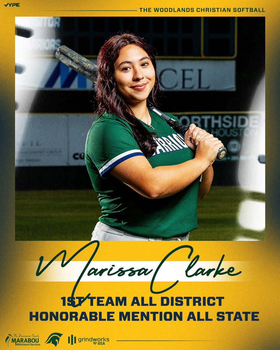Congratulations to Woodlands Christian Academy Infielder/Pitcher Marissa Clarke (2027) for earning 1st Team All-District and Honorable Mention All-State!
<a href="/twcasports/">Woodlands Christian</a> <a href="/twcawarriors/">Woodlands Christian</a> <a href="/TWCAStrength/">TWCA Warrior Strength</a>
#softball <a href="/cmarissa2027/">Marissa Clarke</a>